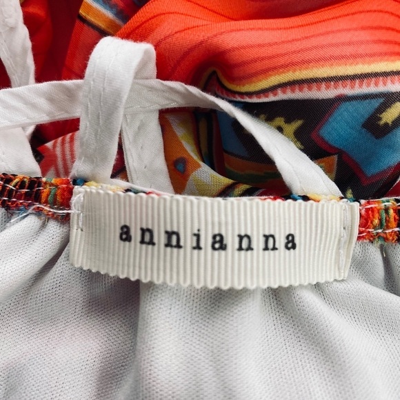 Annianna summer Dress. Sz. L. Multi colors. - Picture 7 of 8